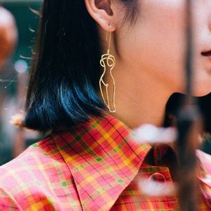 Jewelry - Gold color abstract earrings Jewelry - Gold color abstract earrings